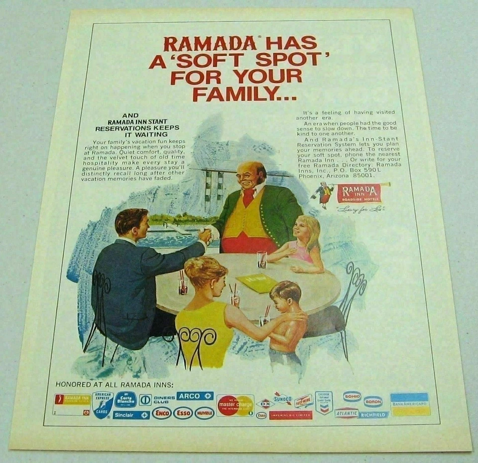 1970 Печатная реклама Ramada Inn Roadside Hotels Inn Keeper Meets a Family - Изображение 1 из 1