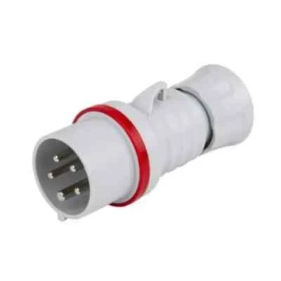 GEWISS GW 60 009H - 16A  3P+N+E Red Plug 240/415v IP44 - Three Phase - Image 1 of 3