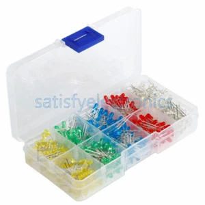 500pcs 3mm Bright LED Light Emitting Diode Component Kit for PCB Circuit - Picture 1 of 5