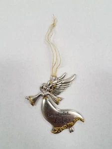 Spoontiques Pewter Angel Ornament - Imprinted "Bless and Protect Amber" - Bild 1 von 1