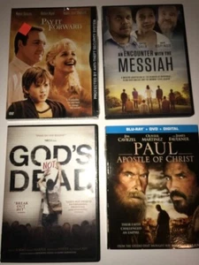 Lot of 4 Christian DVDs - Family Friendly, Inspirational Movies - Picture 1 of 3