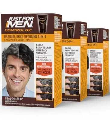 Just For Men Control GX Grey Reducing 2-in-1 Shampoo  Assorted Colors , Sizes  - Image 1 of 4