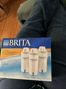 Brita Standard Filter Pitcher Replacement Filter NEW 3 Pack Water Filters - Picture 1 of 6