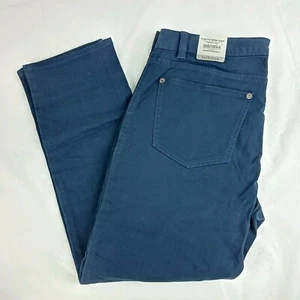 Van Heusen Crop Jean Size 8 Women Blue Stretch Twill Slim Fit Extensible Pants - Picture 1 of 11