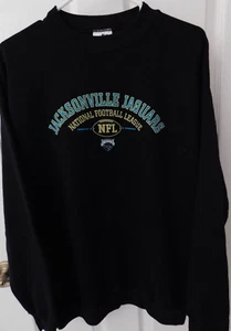 Jacksonville Jaguars Logo Athletic Sweatshirt Men L NFL 90s Crewneck Vintage - Picture 1 of 10