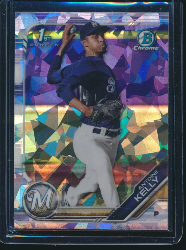 ANTOINE KELLY 1st 2019 Bowman Chrome Draft SAPPHIRE REFRACTOR Rookie Card RC - Image 1 of 1