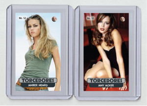 Amber Heard rare MH Torcedores #'d x/3 Tobacco card no. 52