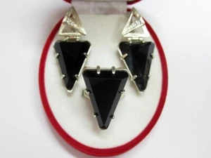 Vintage russisches Set Ohrringe Ring Sterlingsilber 925, Damenschmuck 23,00 gr - Bild 1 von 8