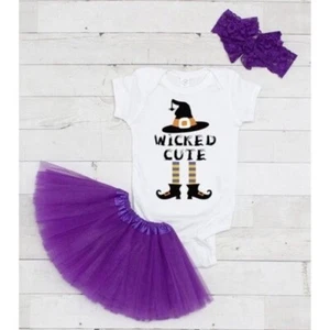 Infant Newborn 3 Piece Halloween Holiday Outfit - New! - Picture 1 of 1