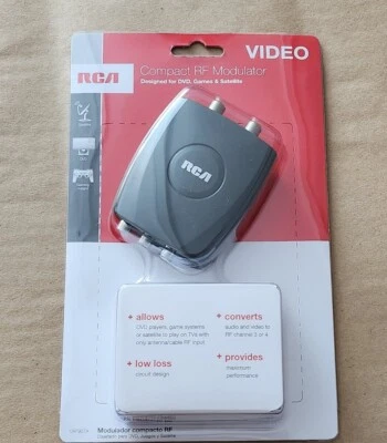 RCA Converter Kit CRF907A RF Modulator A/V -to- RF / Coax / Coaxial for DVD... - Image 1 of 2