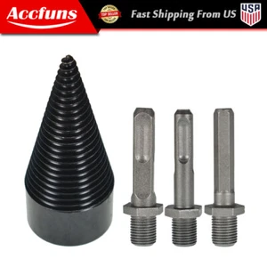 High Speed Firewood Drill Bit Wood Log Splitter Screw Cone Driver Farms - Picture 1 of 6