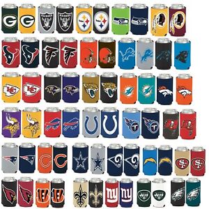  Licensed Football 2 Sided 12 oz Can Cooler Collapsible Koozie