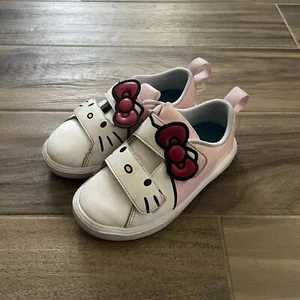 Native Hello Kitty Schuhe Sneaker Monaco Mädchen 11 rosa weiß Riemen - Bild 1 von 8