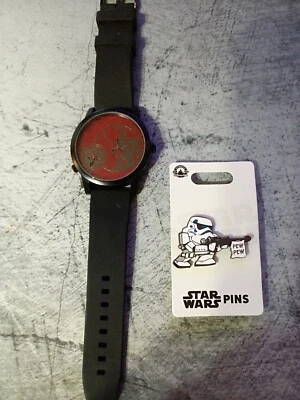Star Wars Darth Vader Watch w/ Added Storm Trooper Collector Pin - Image 1 of 4