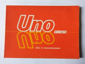 FIAT UNO  LIBRETTO USO E MANUTENZIONE  ORIGINALE EDIZIONE    10/1985   (437) - Foto 1 di 5
