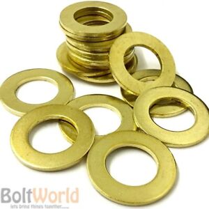 BRASS WASHERS FORM A,THICK WASHER TO FIT MACHINE SCREWS DIN125A, M3 M4 M5 M6 M8