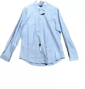 Herren Polo Ralph Lauren Premium klassische Passform Oxford Knopfleiste blau Größe XLarge - Bild 1 von 5