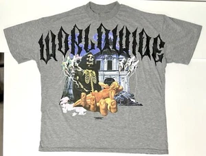 Boohoo Man Limited Edition Collection Grey Shirt World Wide Size XL Mens - Picture 1 of 7
