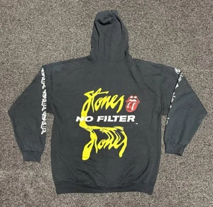 The Rolling Stones schwarzer Acid Zipper Hoodie Gr. XL - Bild 1 von 2