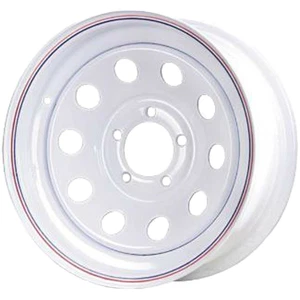 Premium Service 15x6 5 on 4.5 Modular Steel Trailer Wheel - White with Pin... - Picture 1 of 1