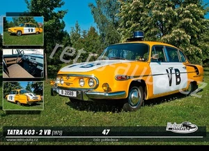 Postcard No 47 - TATRA 603 - 2 VB (1975) - Picture 1 of 1