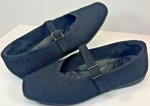Vivaia schwarze Mary Jane Ballerinas mit eckiger Zehenpartie Schnallenriemen Größe 39,5/9 - Bild 1 von 9