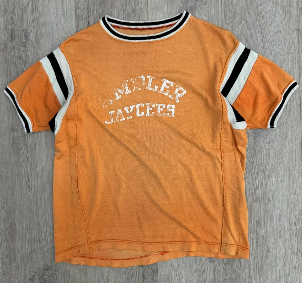 vintage 1950s Ambler Jaycees Jersey Tee Southern Athletics Shirt Size M/L USA - Image 1 of 4