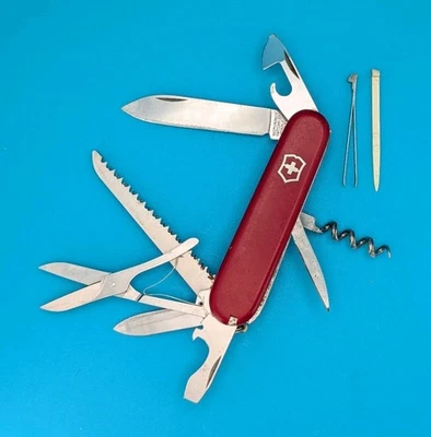 PRE-1991 VINTAGE VICTORINOX RED HUNTSMAN KNIFE MULTI TOOL! - Image 1 of 4