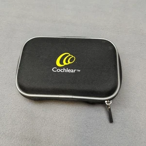 Cochlear Hearing Aid Accessory Storage Case Black Zipper Hardcase Z342010 - Picture 1 of 3