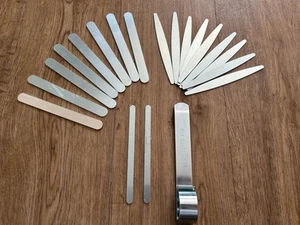 Aluminium bangle blanks bundle x 19 & Impress Art bangle bending bar tool - Picture 1 of 6