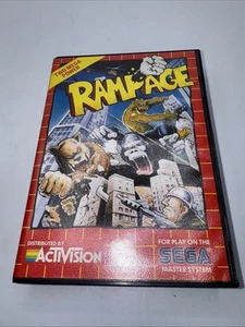 Rampage (Sega Master System, 1988) Game Case Manual - Collector Condition - Picture 1 of 14