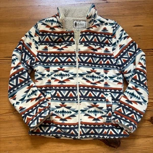 Maglione Outback Trading Company foderato in pile full zip stampa western TAGLIA M - Foto 1 di 6