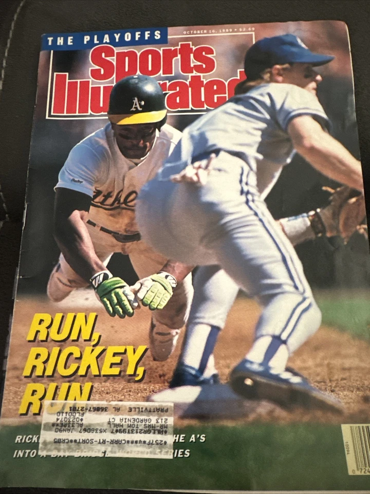 Sports Illustrated October 16, 1989 Run Rickey Run Rickey Henderson - Image 1 of 1