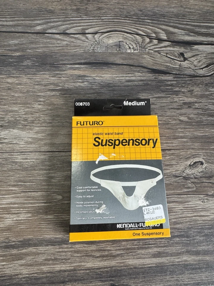 Vintage 1988 Kendall-Futuro Suspensory-Medium, New In Box - Image 1 of 3