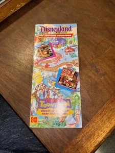 Disneyland 1993 Guida Souvenir Topolino Toontown Rodger coniglio - Foto 1 di 4