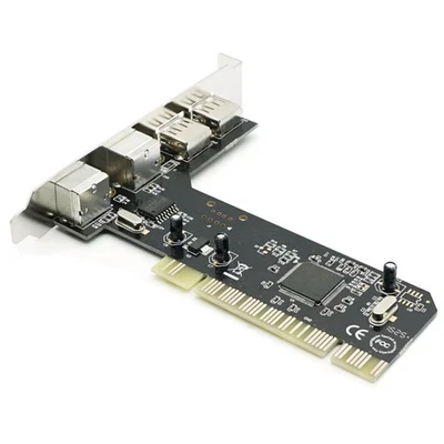 1PC New PCI to PS2 PS/2 USB 2.0 For PC Keyboard Mouse Adapter Card Converter - Image 1 of 4