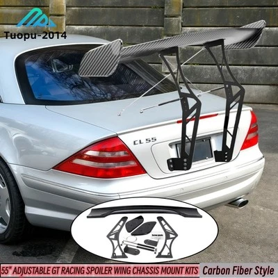 FOR MERCEDES W215 C215 CL55 AMG ADJUSTABLE GT RACING SPOILER TRUNK CHASSIS MOUNT - Image 1 of 4