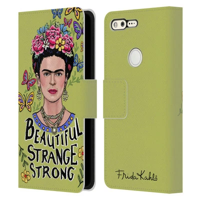 OFFICIAL FRIDA KAHLO ART & QUOTES LEATHER BOOK WALLET CASE FOR GOOGLE PHONES - Image 1 of 4