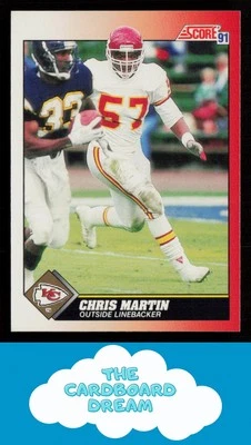 Chris Martin 1991 Score #157 Kansas City Chiefs - Image 1 of 2