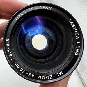 Yashica ML Zoom 42-75mm F3.5-4.5 Contax Yashica C/Y Mount Lens for SLR Cameras - Picture 1 of 8