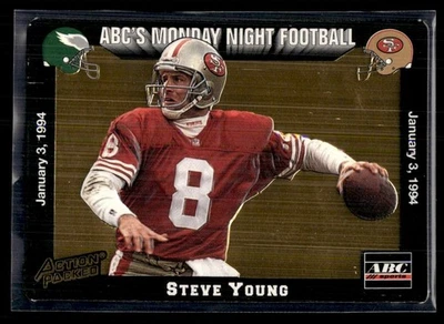 1994 Action Packed Monday Night Football Steve Young San Francisco 49ers #77 - Image 1 of 2