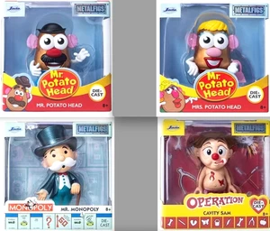 Jada Metalfigs Figures Mr & Mrs. Potato Head, Mr. Monopoly, Operation Cavity Sam - Picture 1 of 10