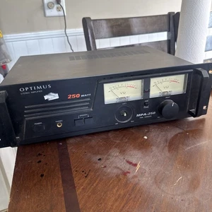 Optimus MPA-250 Stereo Amplifier Fan Cooled - Untested As Is - Picture 1 of 6