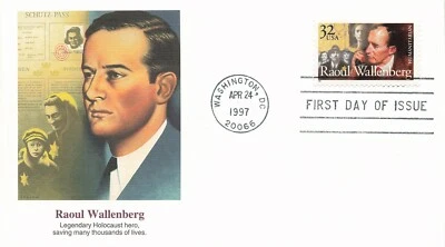 US 3135 FDC Fleetwood Raoul Wallenberg Holocaust Hero - Image 1 of 2