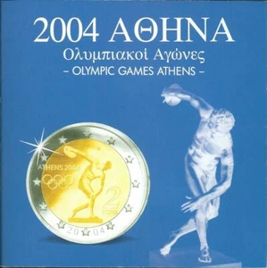 Griechenland Euro Münzen Kursmünzensatz 2004 - Olympia Athen 2004 - Bild 1 von 2