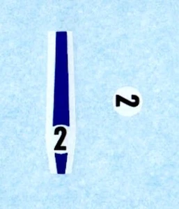 Corgi 312 Jaguar E Type | Number 2 | Transfer/Decal - Picture 1 of 1