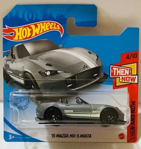 15 Mazda MX 5 Miata Then And Now 4/10 Grey Grigia Hot Wheels Car Cabrio 2015 - Foto 1 di 3