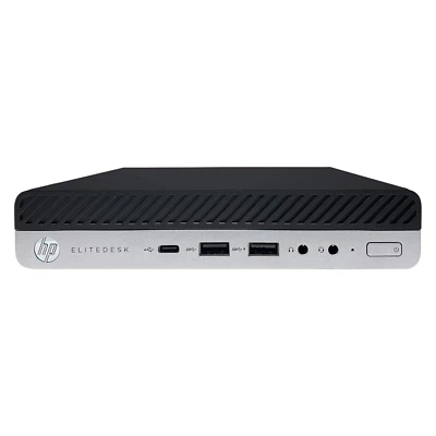 HP EliteDesk 800 G4 Micro PC i7-8500T 8th Gen 32GB RAM 2TB SSD Wi-Fi Windows 11 - Image 1 of 4