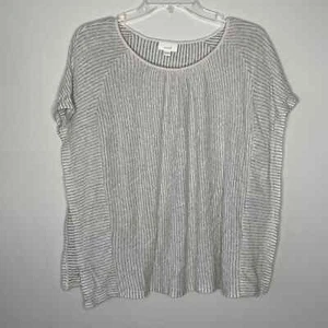 Pure J Jill Top Damen Medium Bluse Kimono Shirt Leinenmischung Tunika fließend Boho - Bild 1 von 9