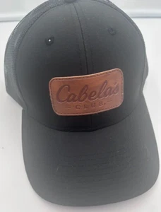 Cabela's NEU Club Baseball Mütze Kappe schwarz verstellbar Mesh Polyester Logo - Bild 1 von 6